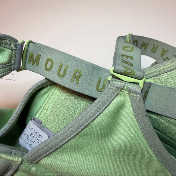 Under Armour Sports Bra Collection - Black, Green, Gray, Pink - Picture 6 of 15
